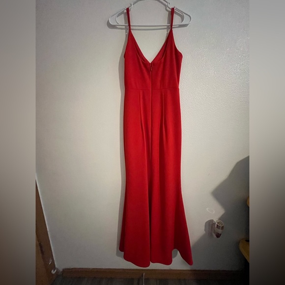 Lulu’s Red Infinite Glory Prom Dress - Picture 2 of 6